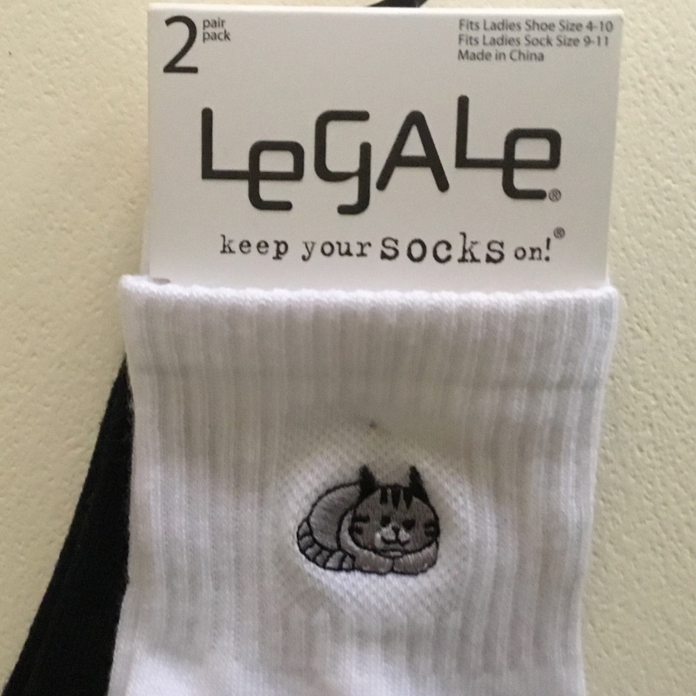 Kitty cat socks, NWT